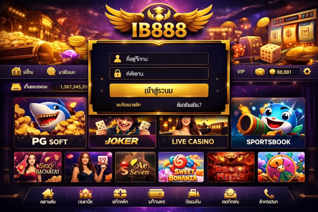 IB888 Login Interface